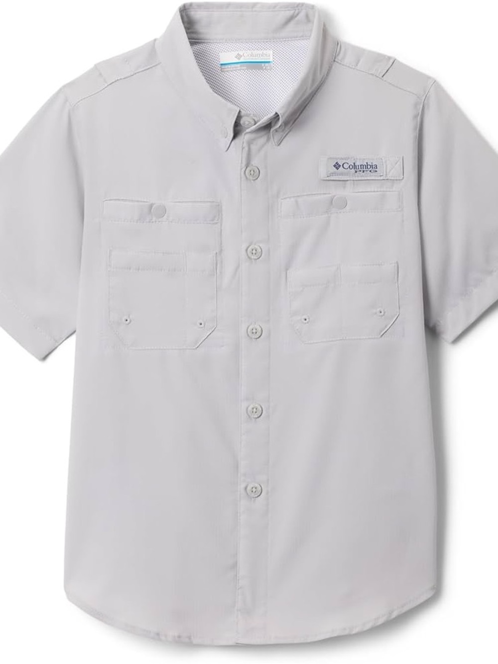 Columbia Light Gray Short-Sleeve Button-Down Shirt ⭐️ 2 for $30